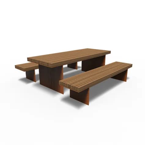 BORG set de pique-nique Acier corten