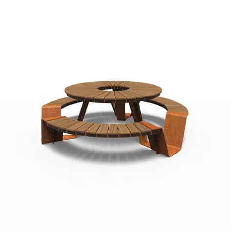 DUNC set de pique-nique Acier corten