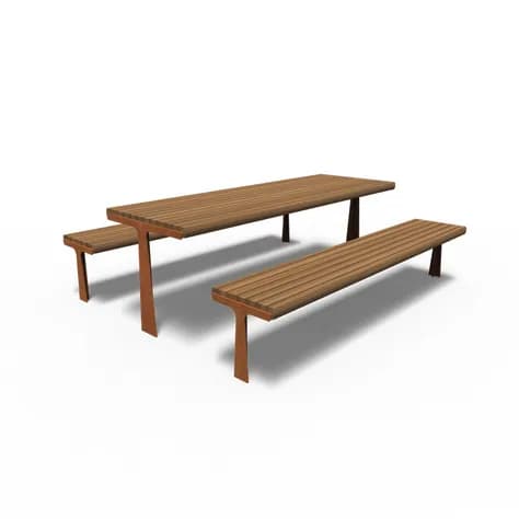 GRO set de pique-nique Acier corten