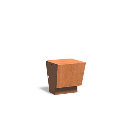 Mur de soutènement 500 Revert angle Acier corten