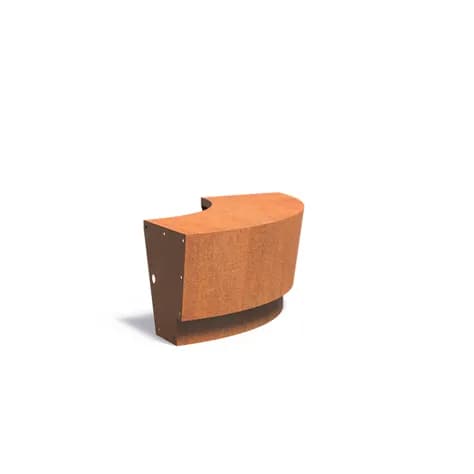 Mur de soutènement 500 Revert courbe Acier corten