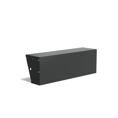 Murs de soutènement 500 avec large bord supérieur droit Aluminium