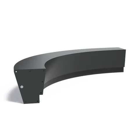 Mur de soutènement 500 Revert courbe Aluminium