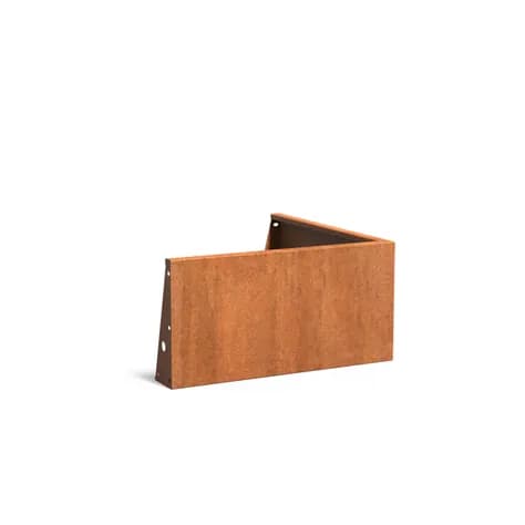 Mur de soutènement 500 angle Acier corten