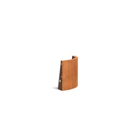 Mur de soutènement 500 courbe Acier corten