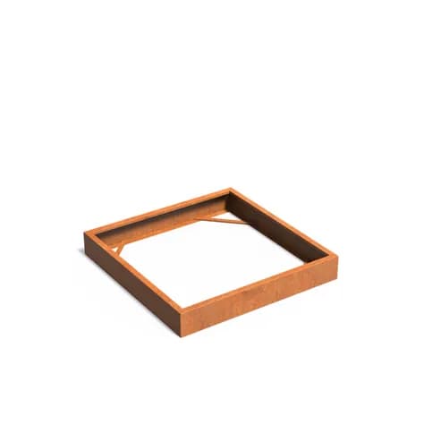 CARREZ Sans fond Acier corten