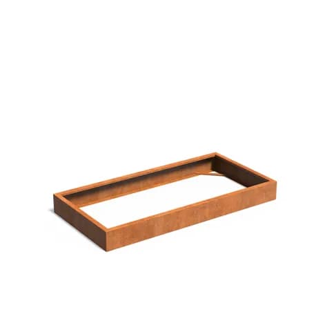 CARREZ Sans fond Acier corten