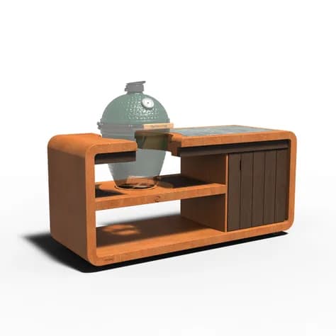 STATION KAMADO Acier corten