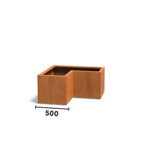 L-forme Acier corten