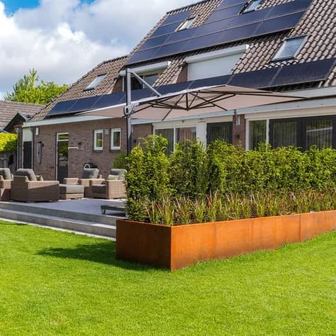 L-forme Acier corten