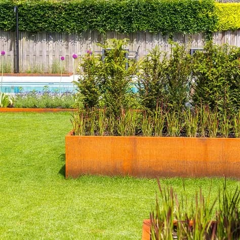 L-forme Acier corten