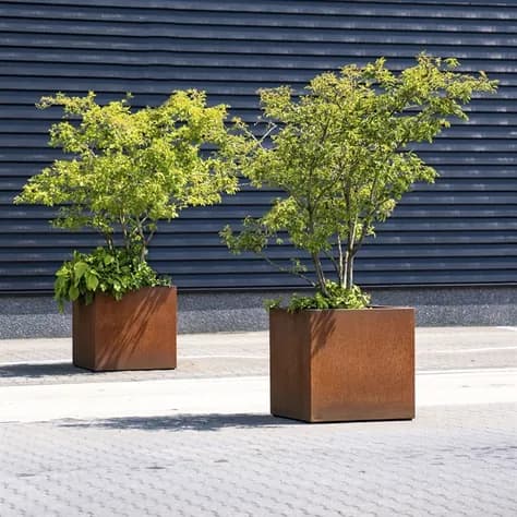 CARREZ Sur roulettes Acier corten