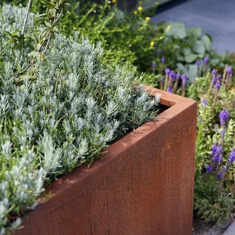 CARREZ Sur roulettes Acier corten