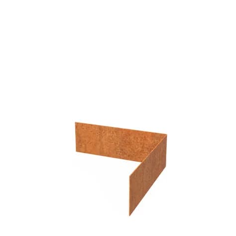 Bordure de jardin angle supperieur droit  Acier corten