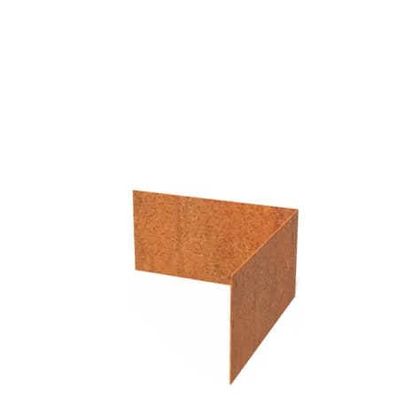 Bordure de jardin angle supperieur droit  Acier corten