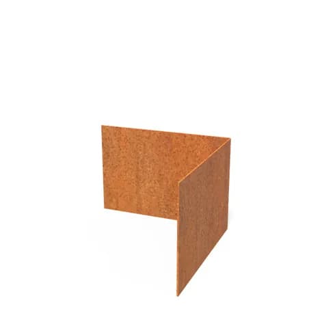 Bordure de jardin angle supperieur droit  Acier corten
