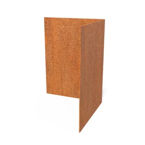 Bordure de jardin angle supperieur droit  Acier corten