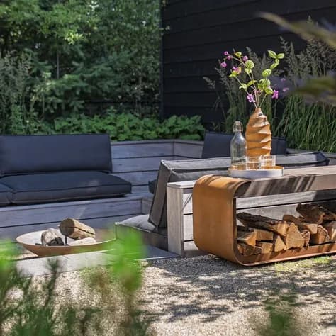 SERRA avec siège Acier corten
