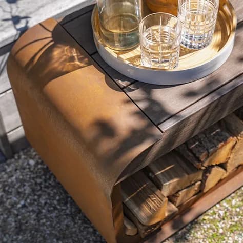 SERRA avec siège Acier corten