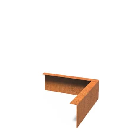 Bordure de jardin angle supperieur plié Acier corten