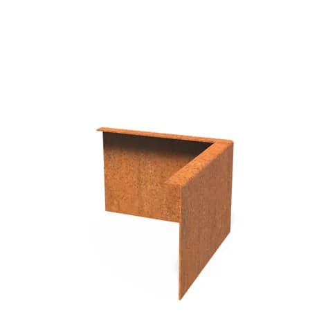 Bordure de jardin angle supperieur plié Acier corten