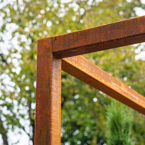 Pergola Regular Acier corten