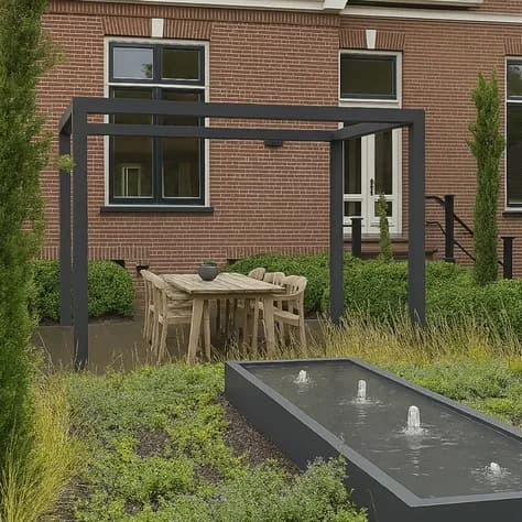 Pergola U-forme Acier enduit