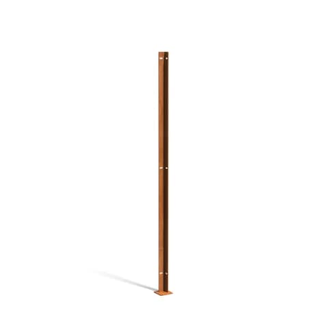 Poteau d'angle Acier corten
