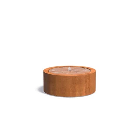Tables d'eau ronde Acier corten