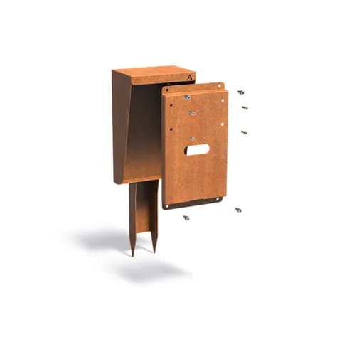 Poteau de raccordement pour pompes  Acier corten