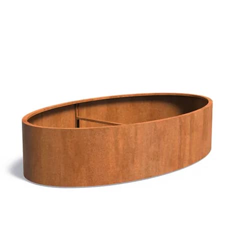 ELLIPSE avec fond Acier corten