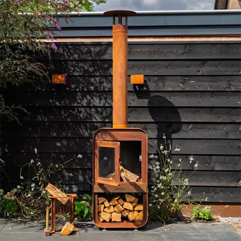 SERRA cheminée d'extérieur Acier corten