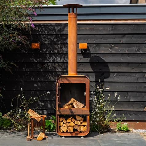 SERRA cheminée d'extérieur Acier corten