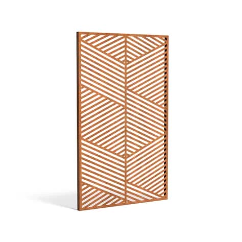 Panneau Géométrique Acier corten