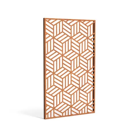 Panneau Géométrique Acier corten