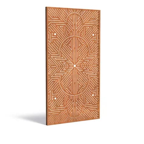 Panneau Géométrique Acier corten