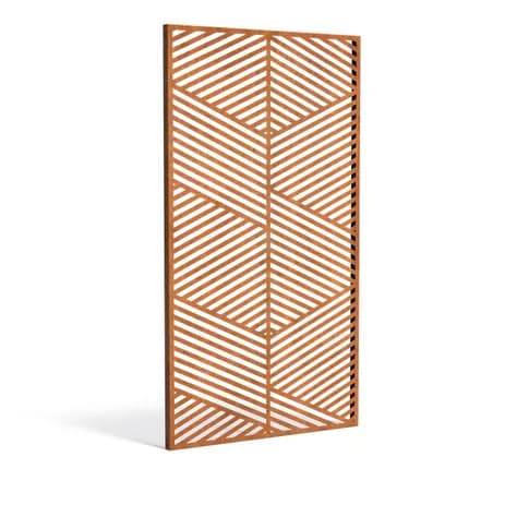 Panneau Géométrique Acier corten