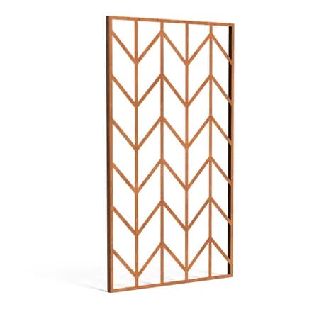 Panneau Géométrique Acier corten