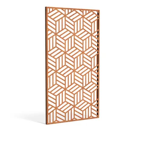 Panneau Géométrique Acier corten