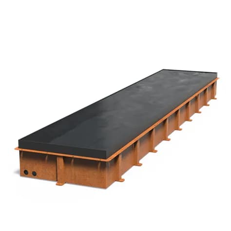 Bassin miroir Acier corten
