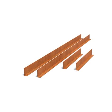 Profilé en L pour bassin réfléchissant Acier corten