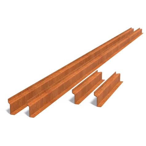 Profilé en Z pour bassin réfléchissant Acier corten