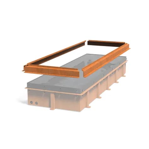 Profilé en Z pour bassin réfléchissant Acier corten