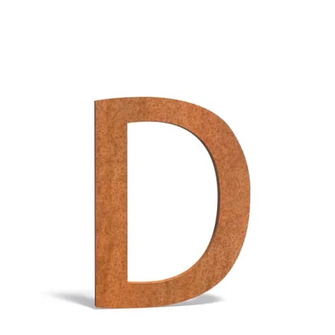 Les lettres de maison  Acier corten