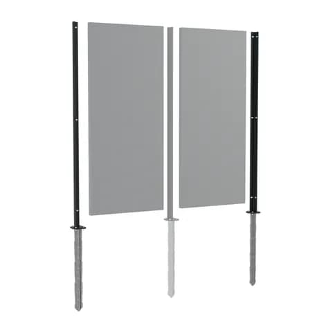 Poteau d'angle Acier enduit