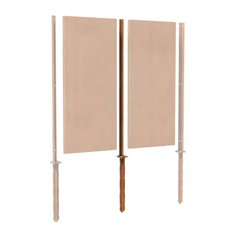 Poteau intermédiaire Acier corten