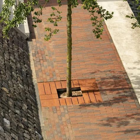 Grille d'arbre Grille Acier corten
