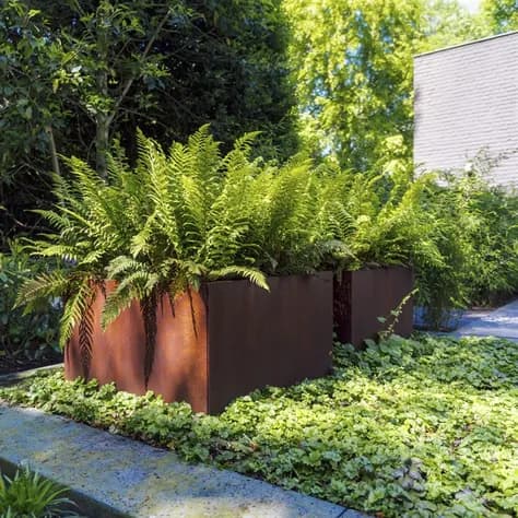 CARREZ connect plaque de fond Acier corten
