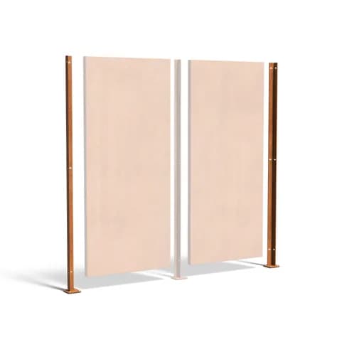 Poteau d'angle Acier corten