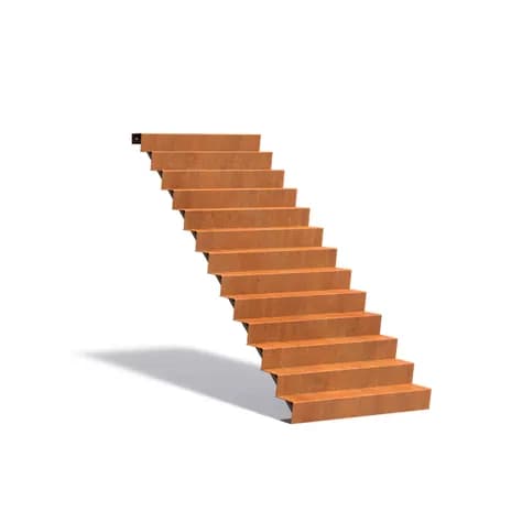Escaliers Acier corten